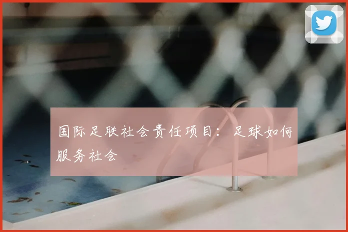 国际足联社会责任项目:足球如何服务社会